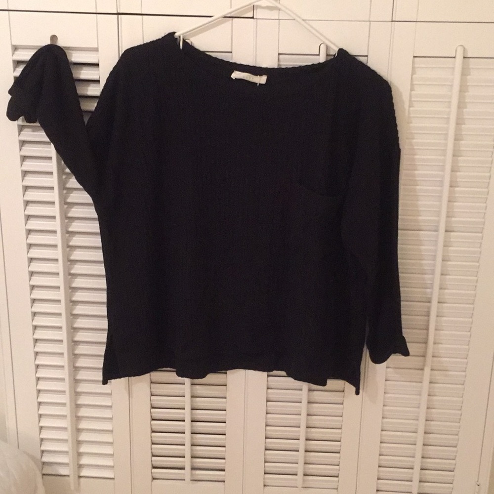 Black cotton sweater